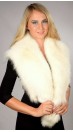 White Fox Fur Collar